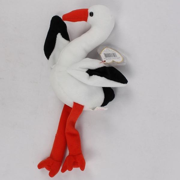 1999 TY Beanie Baby Stilts the Stork 11.5" Stuffed Animal With Tags
