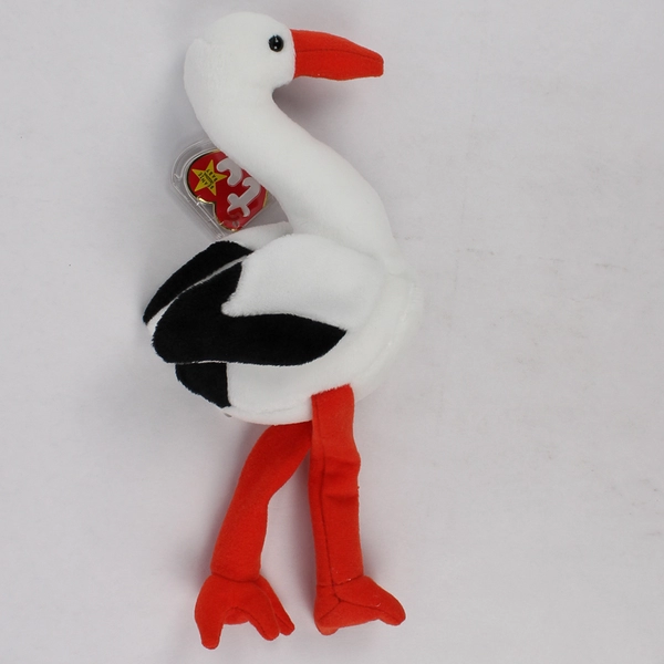 1999 TY Beanie Baby Stilts the Stork 11.5" Stuffed Animal With Tags