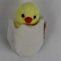 1999 Ty Beanie Baby Eggbert 6" Chicken in Egg Stuffed Animal With Tags