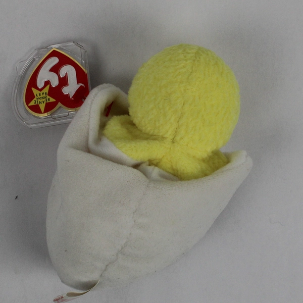 1999 Ty Beanie Baby Eggbert 6" Chicken in Egg Stuffed Animal With Tags