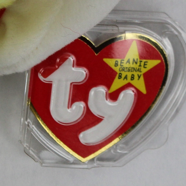 1999 Ty Beanie Baby Eggbert 6" Chicken in Egg Stuffed Animal With Tags