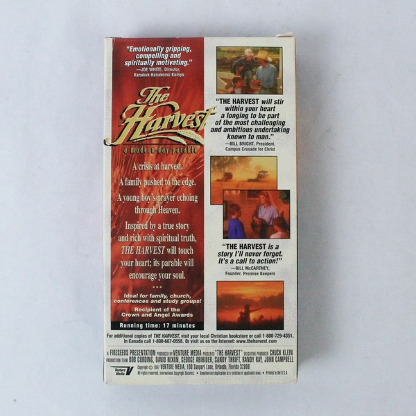 The Harvest VHS 1997 Drama Horror Movie, Good Condition, Not Tested