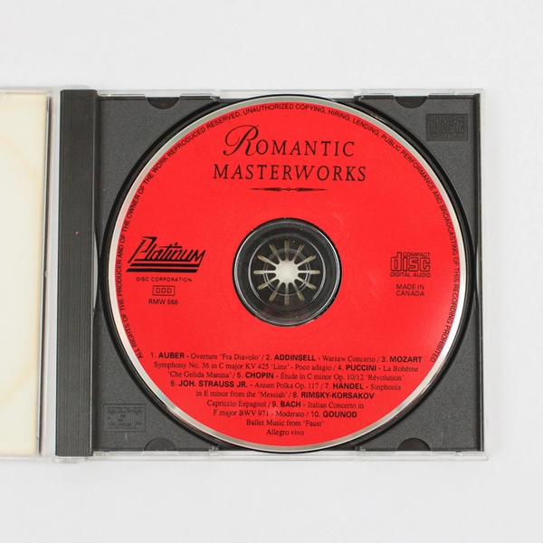 Romantic Masterworks CD Vol. 8 1993 Platinum Disc RMW 568 Classical Music