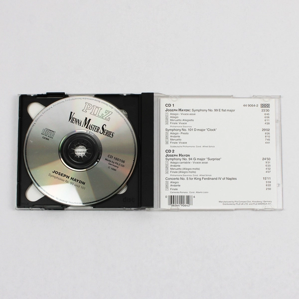 Vienna Series Joseph Haydn: Symphonies 99 & 101 Clock 94 Surprise 2x CDs 1990