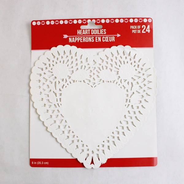 Lot of 4 Paper Party Doilies Assorted Sizes and Designs