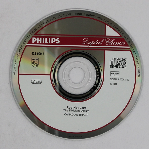 Red Hot Jazz The Dixieland Album CD Canadian Brass 1993 Philips Classics