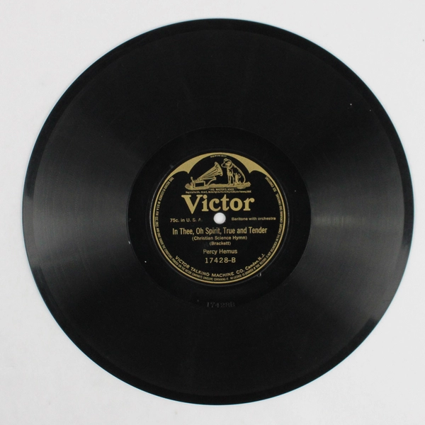 In Thee, Oh Spirit, True and Tender Percy Hemus 78 RPM 10" Record