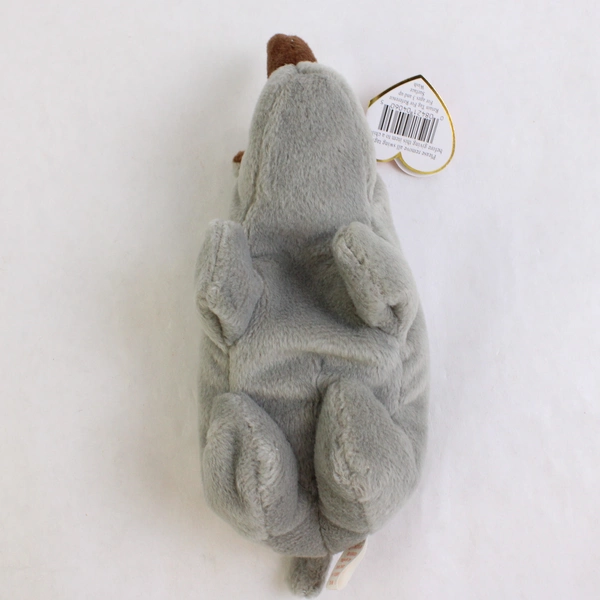 TY Beanie Baby Spike 1996 Gray Rhino With Tag Plush Toy Style #4060