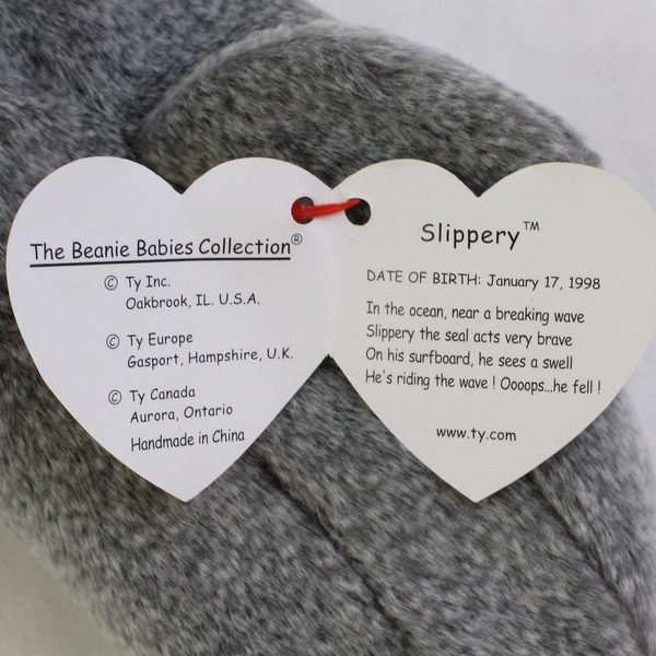 Ty Beanie Baby Slippery 1999 Seal With Ear Tag Error 1998 Plush Doll Toy