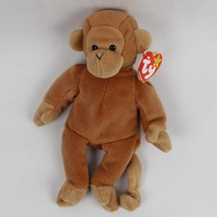 TY Beanie Baby Bongo 1995 Brown Monkey With Tag Plush Toy Style #4067