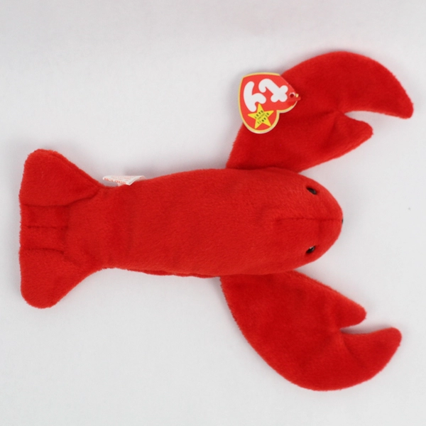 TY Beanie Baby Pinchers 1993 Red Lobster With Tag Plush Toy Style #4026
