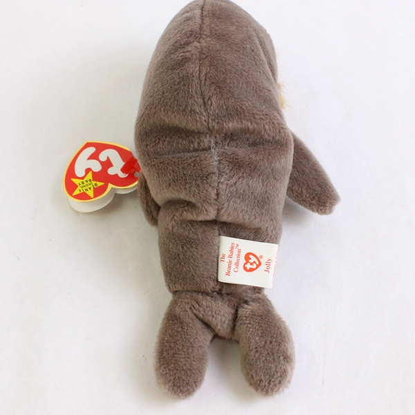 Ty Beanie Babies Jolly 1996 Brown Walrus With Tag Plush Toy Style #4082