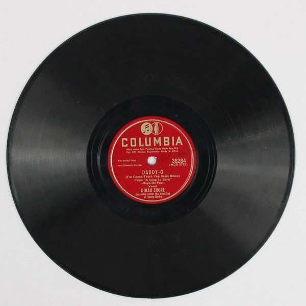 Daddy-O Dinah Shore 78 RPM Record 10" Columbia 1948