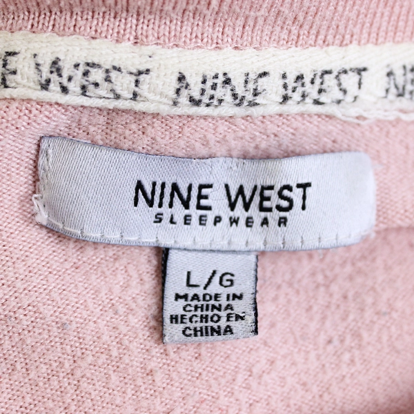 Nine West Women’s Sleepwear Top Long Sleeve Pink Size Large