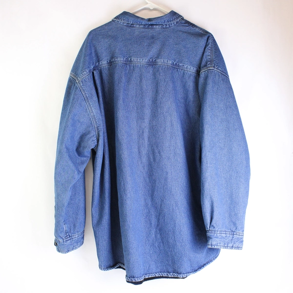 Wolverine Mens 2XL Blue Jean Insulated Flannel Lined Winter Work Shirt