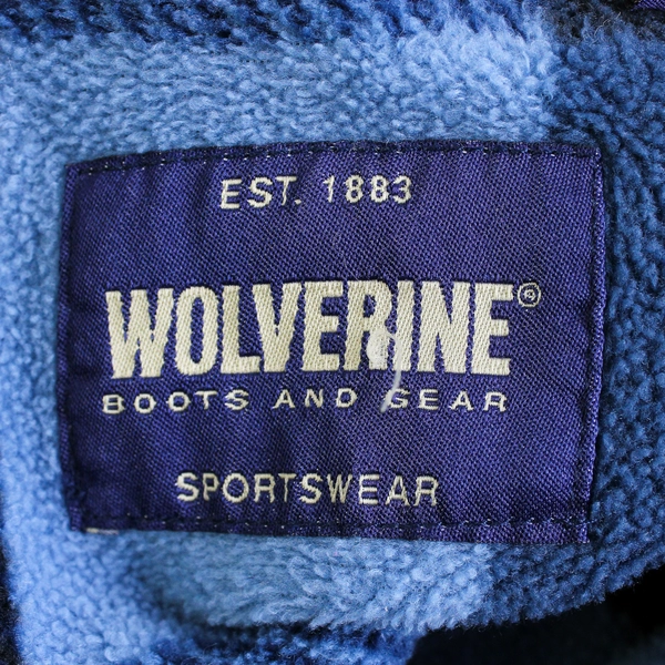 Wolverine Mens 2XL Blue Jean Insulated Flannel Lined Winter Work Shirt