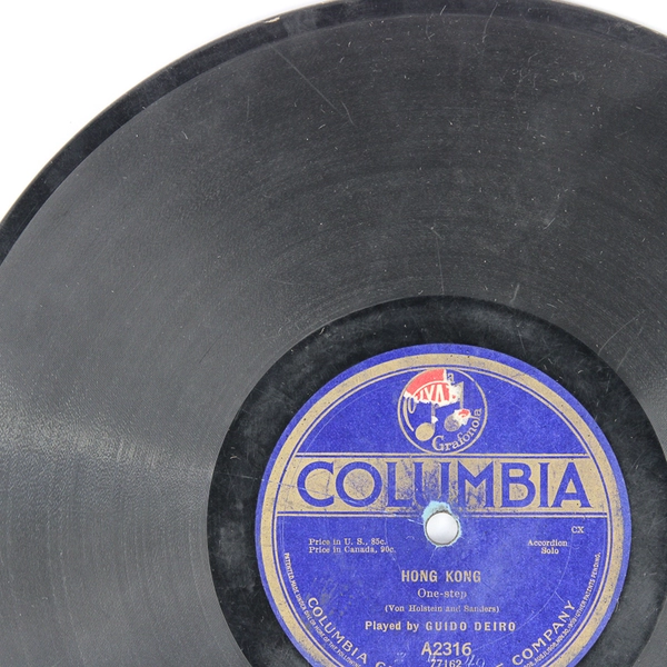 My Little China Doll Guido Deiro A2316 78 RPM 10" Columbia Record 1917