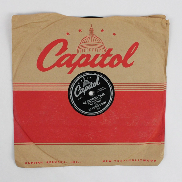Tex Williams Rose Of The Alamo/California Polka 78 RPM Record Capitol
