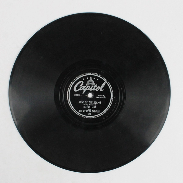 Tex Williams Rose Of The Alamo/California Polka 78 RPM Record Capitol