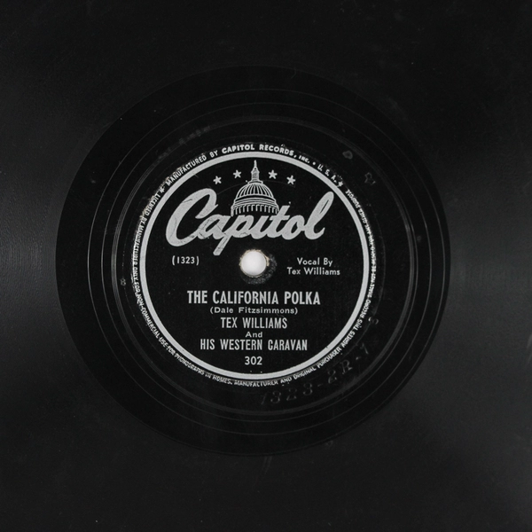 Tex Williams Rose Of The Alamo/California Polka 78 RPM Record Capitol
