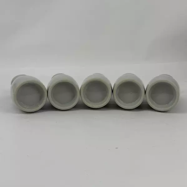 Lot of 5 White Ceramic Sake Carafes