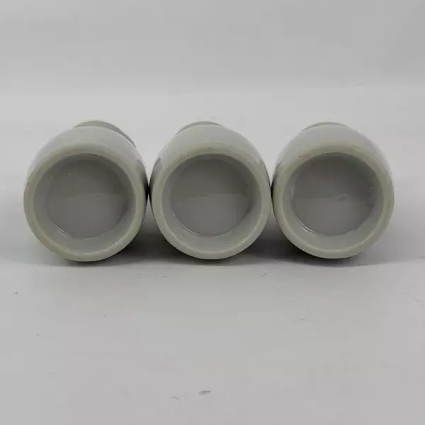 Lot of 3 White Ceramic Sake Carafes