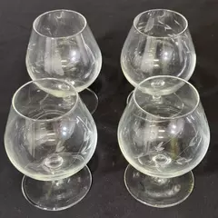Set of 4 Princess House 404 Heritage Brandy Snifters 4.5"