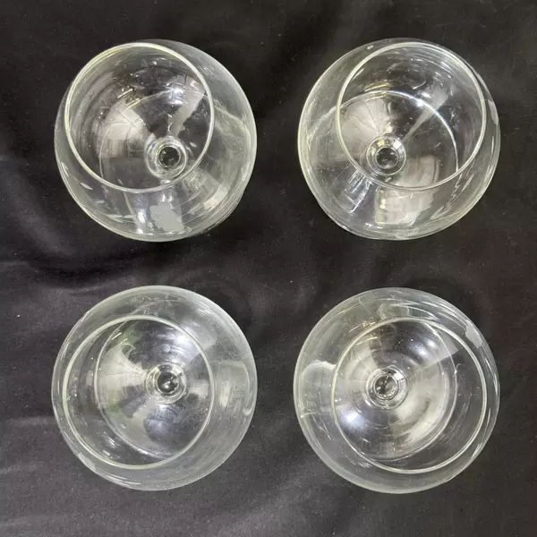 Set of 4 Princess House 404 Heritage Brandy Snifters 4.5"