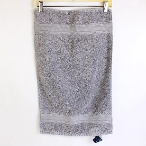 Lot Of 3 Nautica Blue Gray 2 Bath Towel 1 Hand Towels 100% Cotton