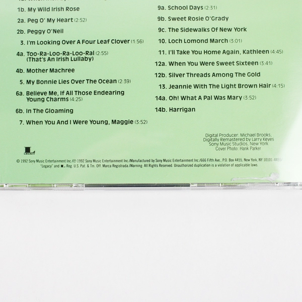 Favorite Irish Sing-A-Longs by Mitch Miller (CD, 1992)