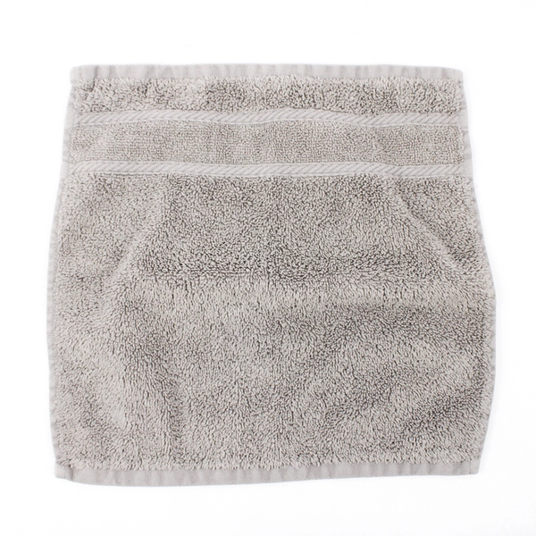 Lot Of 3 Matching Nautica Solid Slate Gray 2 Hand Towels & 1 Washcloth