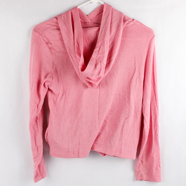 Hurley Pink Hoodie with Sparkly Graphic Girls' Size Large