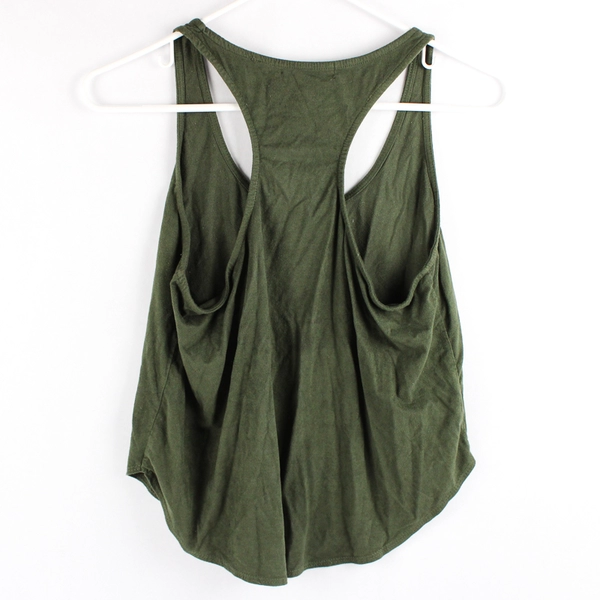 Forever 21 Army Green Racerback Tank Top Women's Small