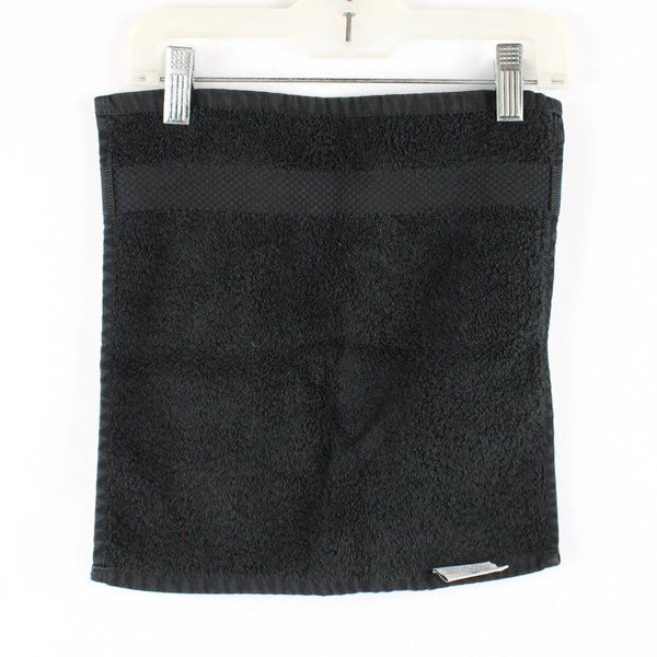 Lot Of 5 Turkish Elegance Solid Black Bath Towel, Washcloth & 3 Hand Towels