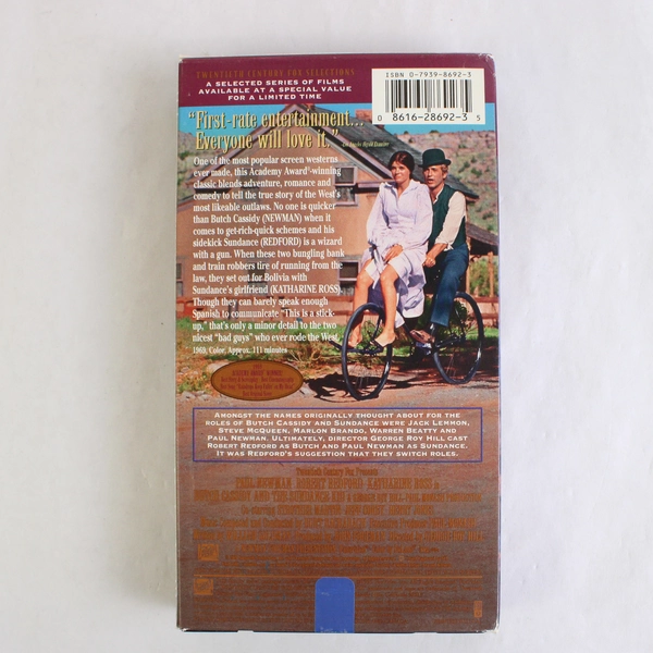 Butch Cassidy and the Sundance Kid VHS 1997