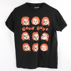 Chucky Black Cotton Graphic T-Shirt Adult Size Medium Good Guys
