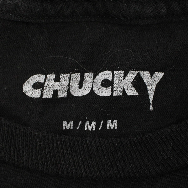 Chucky Black Cotton Graphic T-Shirt Adult Size Medium Good Guys