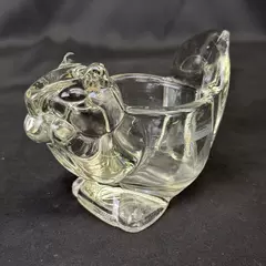 Avon Squirrel Clear Glass Votive or Tealight Candle Holder