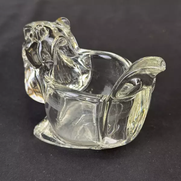 Avon Squirrel Clear Glass Votive or Tealight Candle Holder