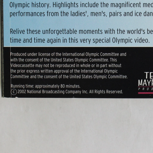 Salt Lake 2002 Figure Skating - The Competition (VHS, 2002)