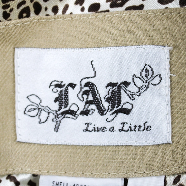 Vintage Live a Little Beige Tie-Front Linen Jacket Women's Medium