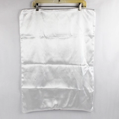 Mainstays Solid Iridescent White 100% Polyester Satin Pillowcase Standard/Queen 