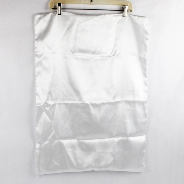Mainstays Solid Iridescent White 100% Polyester Satin Pillowcase Standard/Queen 