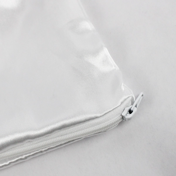 Mainstays Solid Iridescent White 100% Polyester Satin Pillowcase Standard/Queen 