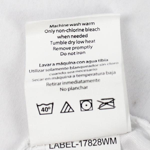 Mainstays Solid Iridescent White 100% Polyester Satin Pillowcase Standard/Queen 