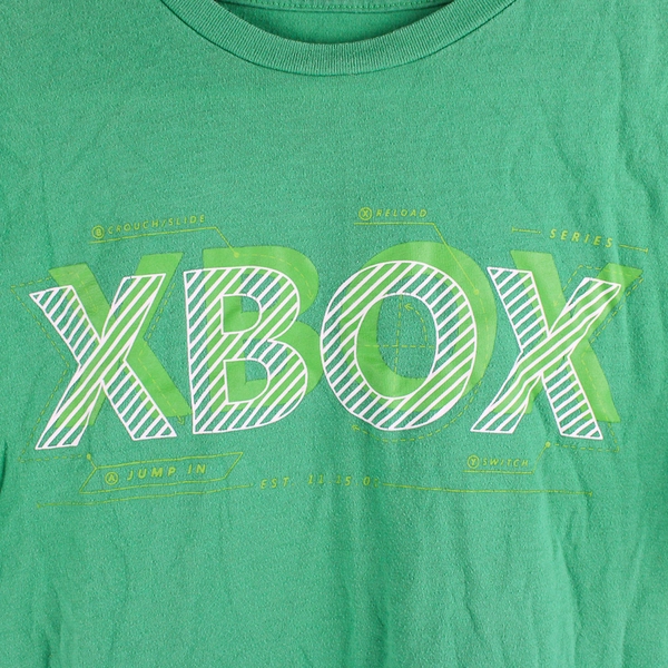 Xbox Green Cotton Blend Graphic T-Shirt Boys' Size XXL 18