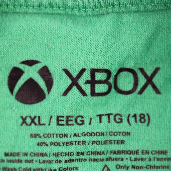 Xbox Green Cotton Blend Graphic T-Shirt Boys' Size XXL 18