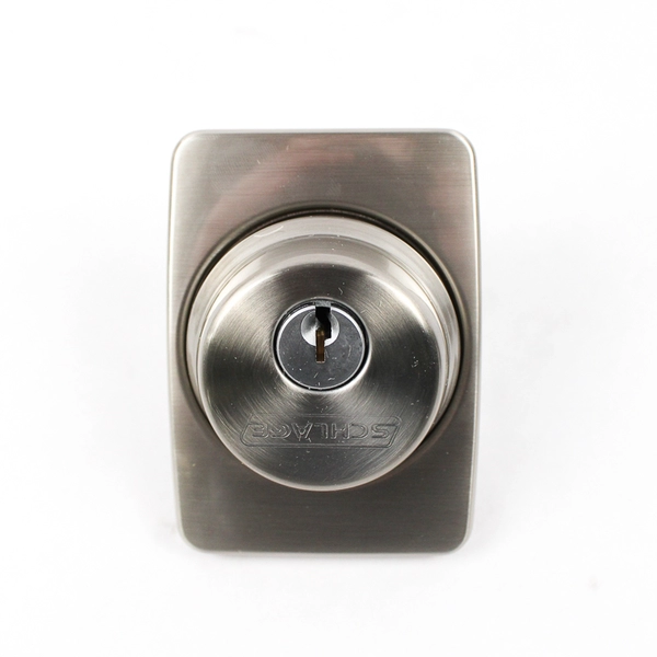 Schlage Greene Single Cylinder Deadbolt C Keyway Satin Nickel Finish B60GEE619 