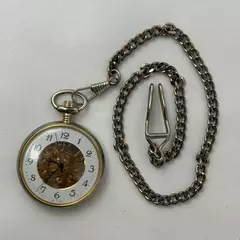 E&C 17 Jewel Skeletonized Manual Wind Pocket Watch And Fob China