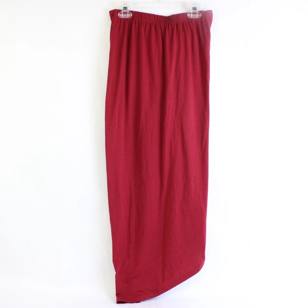 Unbranded Red Asymmetrical Midi Skirt Women's Size Small